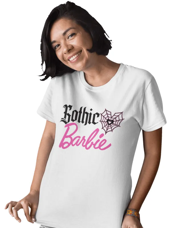 Gothic Barbie Adult Unisex Oversize Grey or White T-Shirt sold by 8Ball
