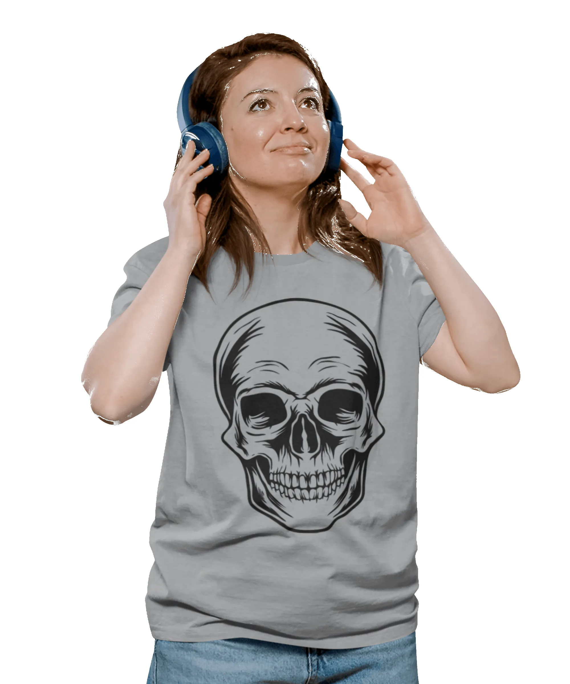 Large Skull Tattoo Design Adult T-Shirt sold by 8Ball product image thumbnail 4