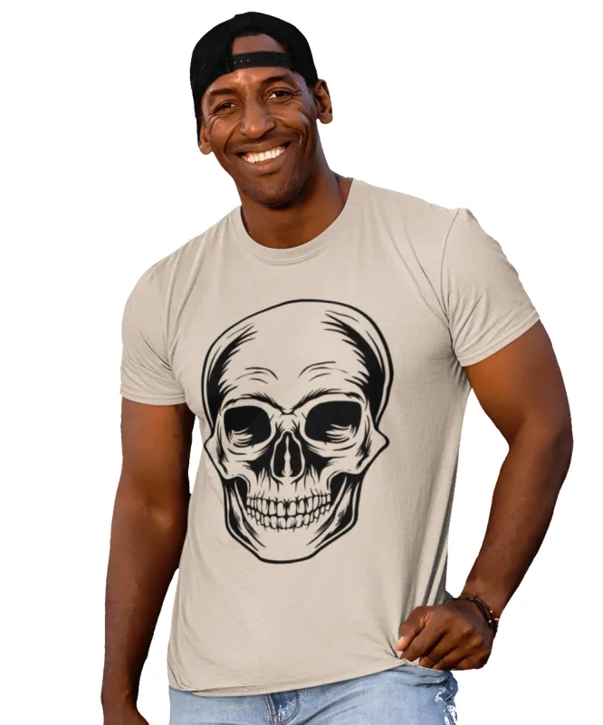 Large Skull Tattoo Design Adult T-Shirt sold by 8Ball