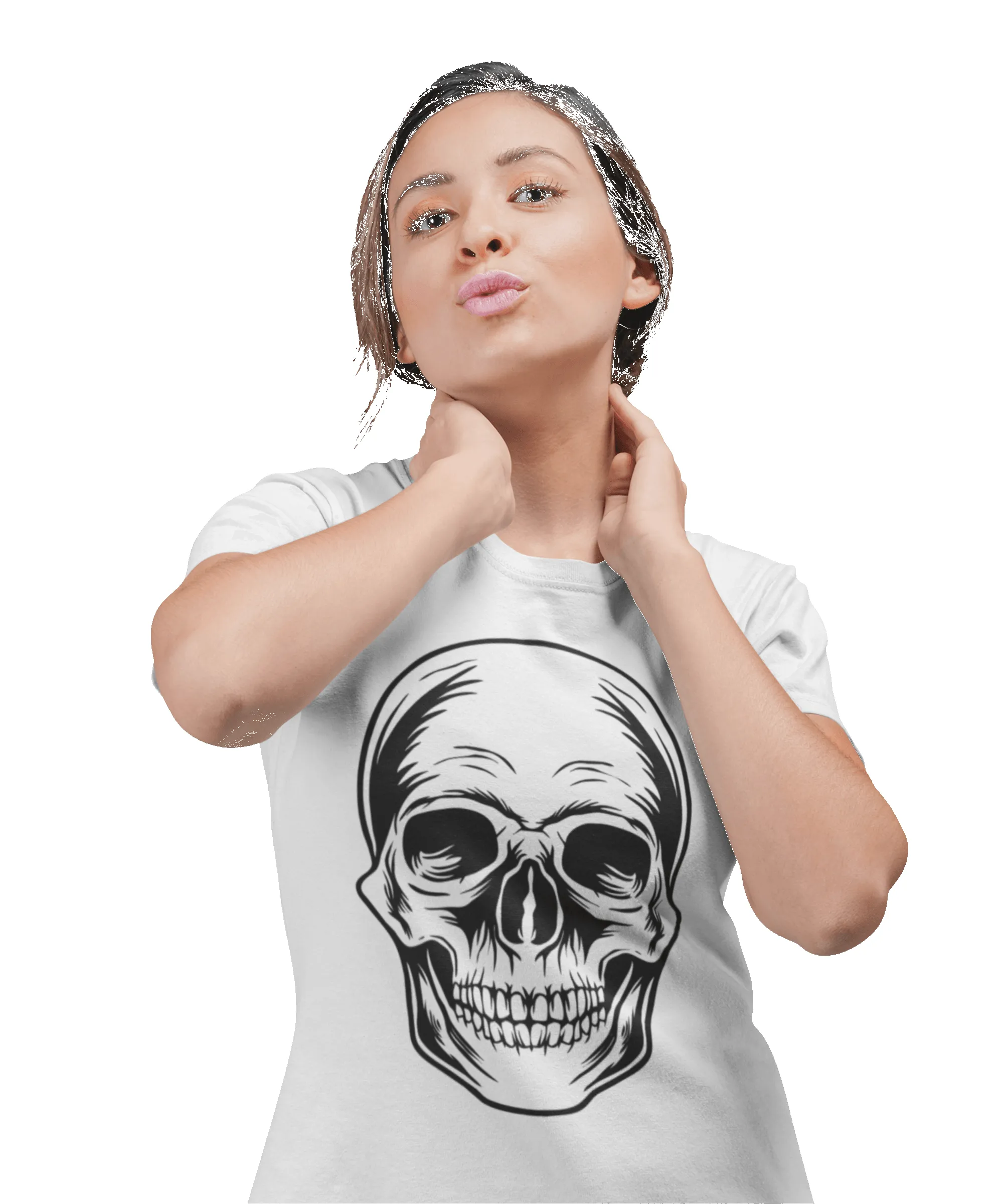Large Skull Tattoo Design Adult T-Shirt sold by 8Ball product image thumbnail 2