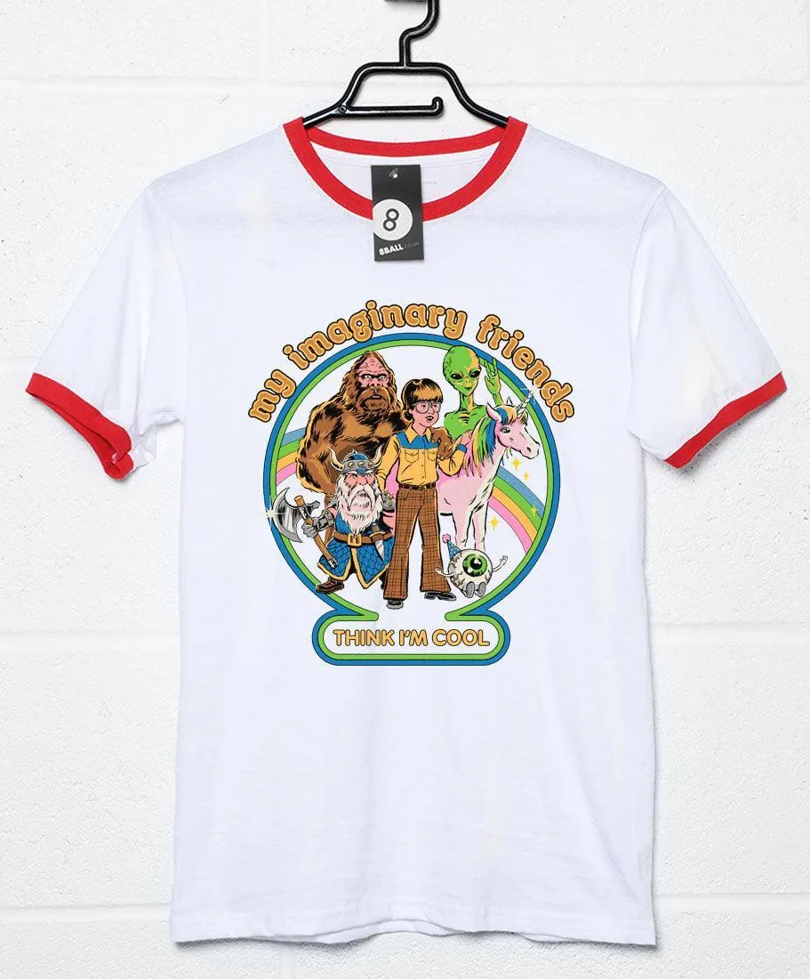 Steven Rhodes My Imaginary Friends Ringer T-Shirt sold by 8Ball product image thumbnail 2