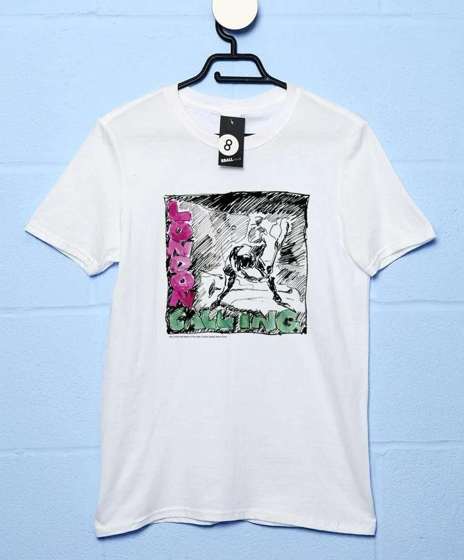 The Clash London Calling Cover Illustration T-Shirt sold by 8Ball