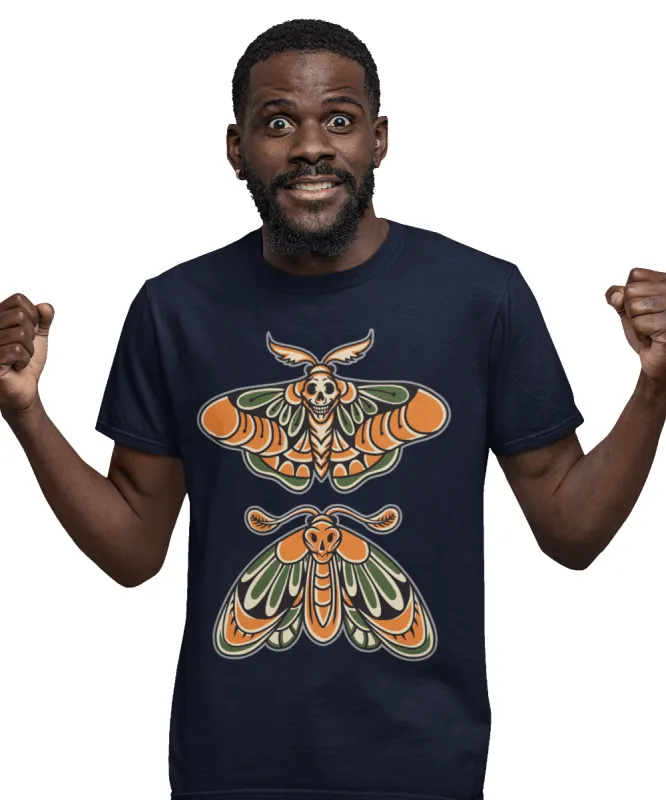 Butterfly Tattoo Design Adult T-Shirt made by 8Ball