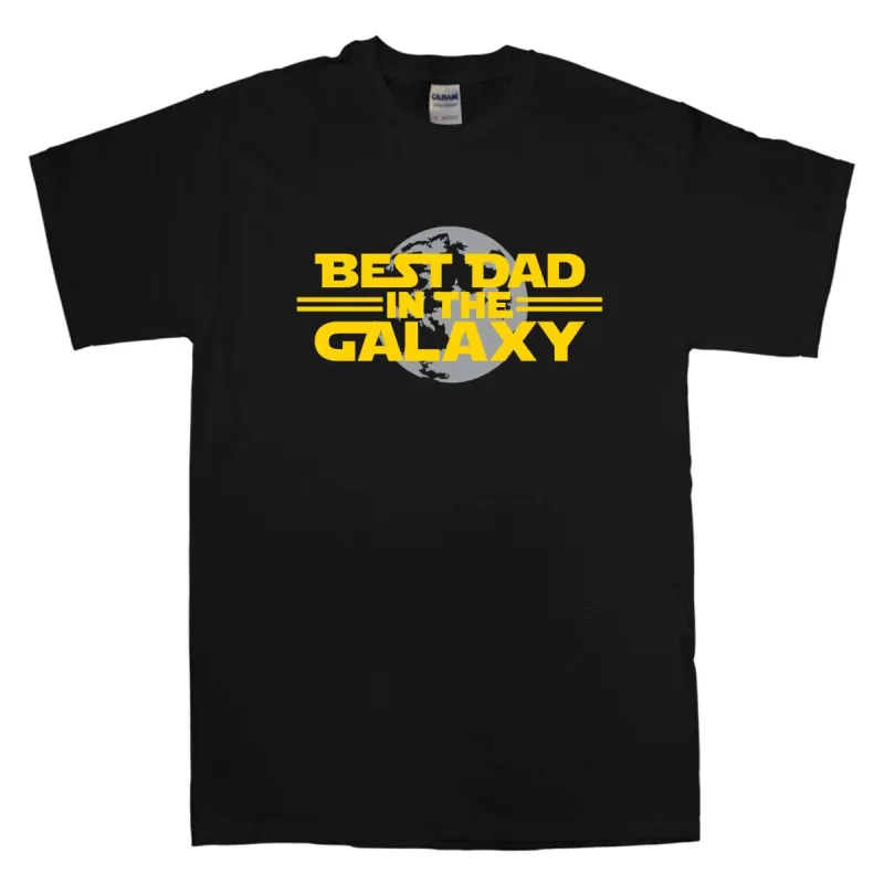 Dads Gift Best Dad In The Galaxy T-Shirt sold by 8Ball