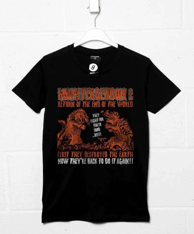Deathray B Movie Monstergeddon 2 T-Shirt sold by 8Ball