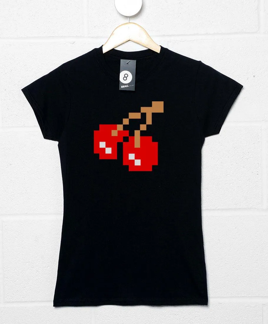 Gaming Pac-Man Cherry Womens T-Shirt sold by 8Ball