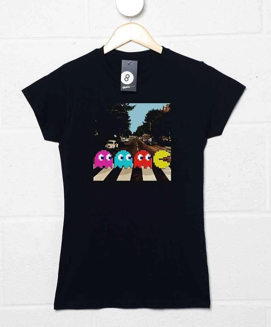 Pac Man Abbey Road Womens T-Shirt sold by 8Ball