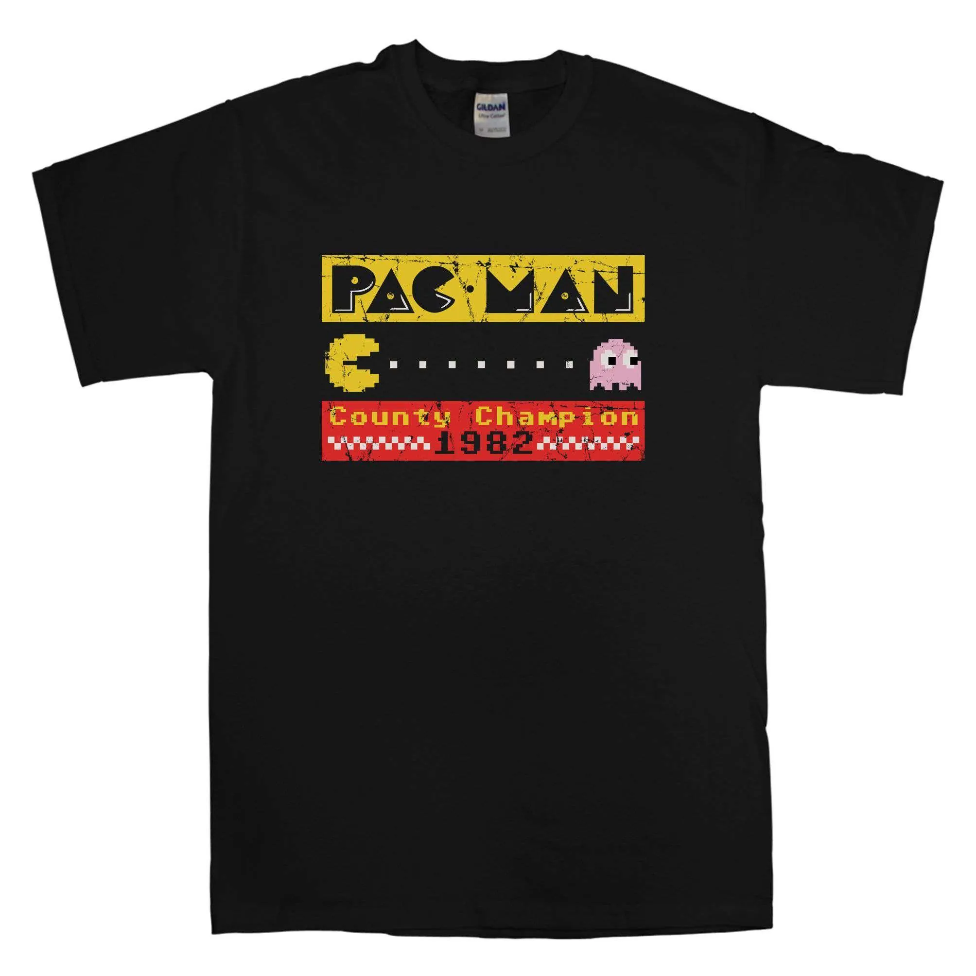 Pac Man County Champion 82 T-Shirt sold by 8Ball