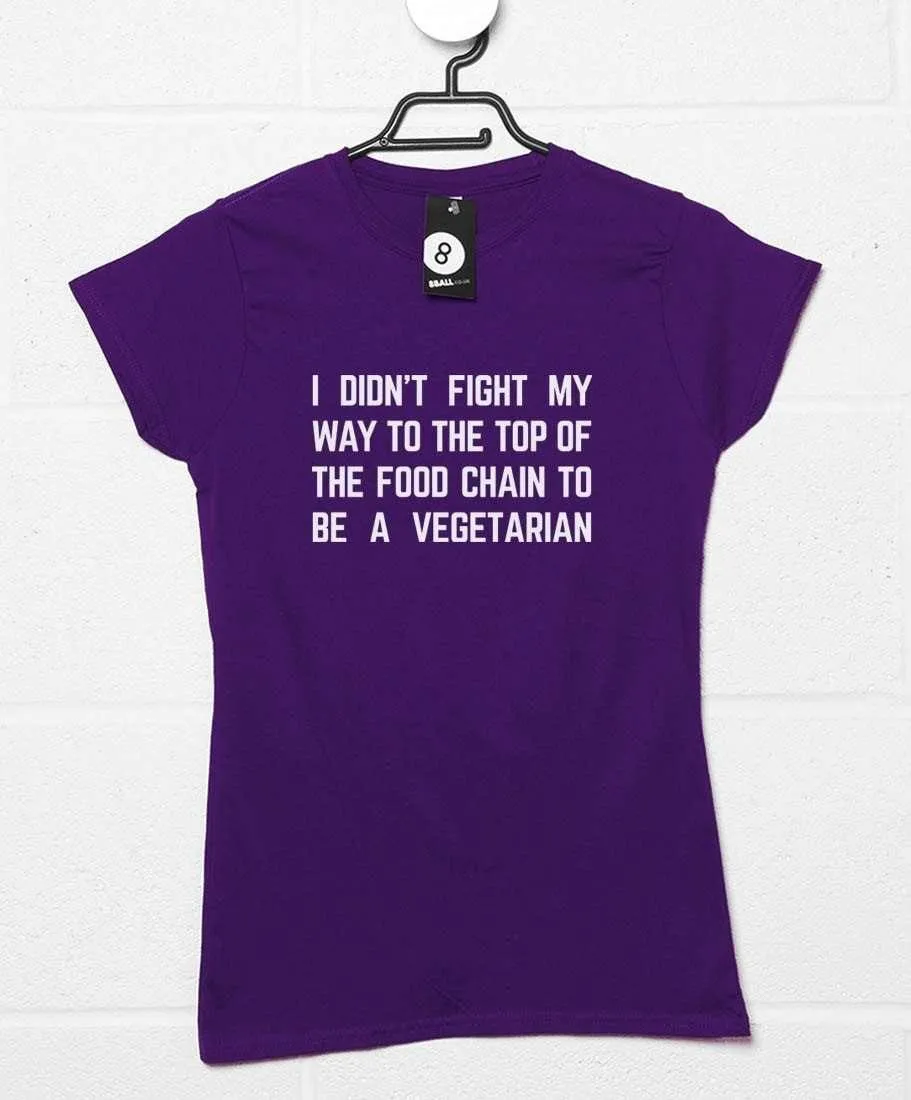 Top of the Food Chain Fitted Womens T-Shirt sold by 8Ball