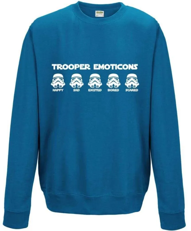 Trooper Emoticons Sweatshirt sold by 8Ball