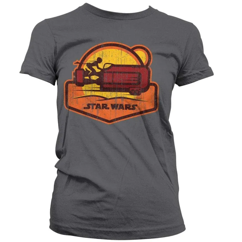 Star Wars Episode 7 The Force Awakens Reys Speeder Womens Style T-Shirt sold by 8Ball