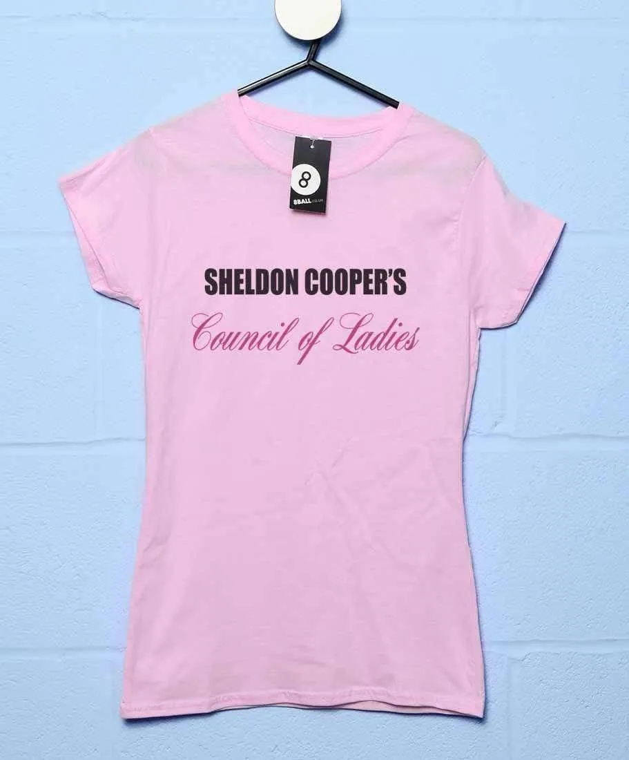 Sheldon Cooper's Council Of Ladies Womens T-Shirt sold by 8Ball