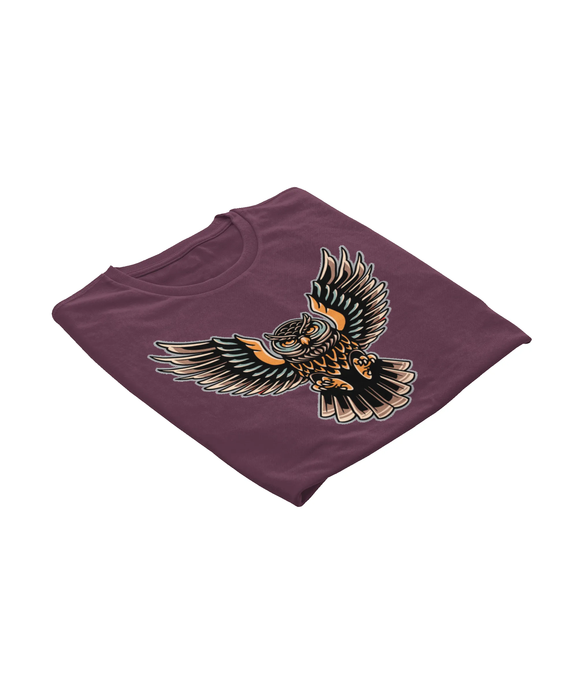 Owl Tattoo Design Adult T-Shirt sold by 8Ball product image thumbnail 3