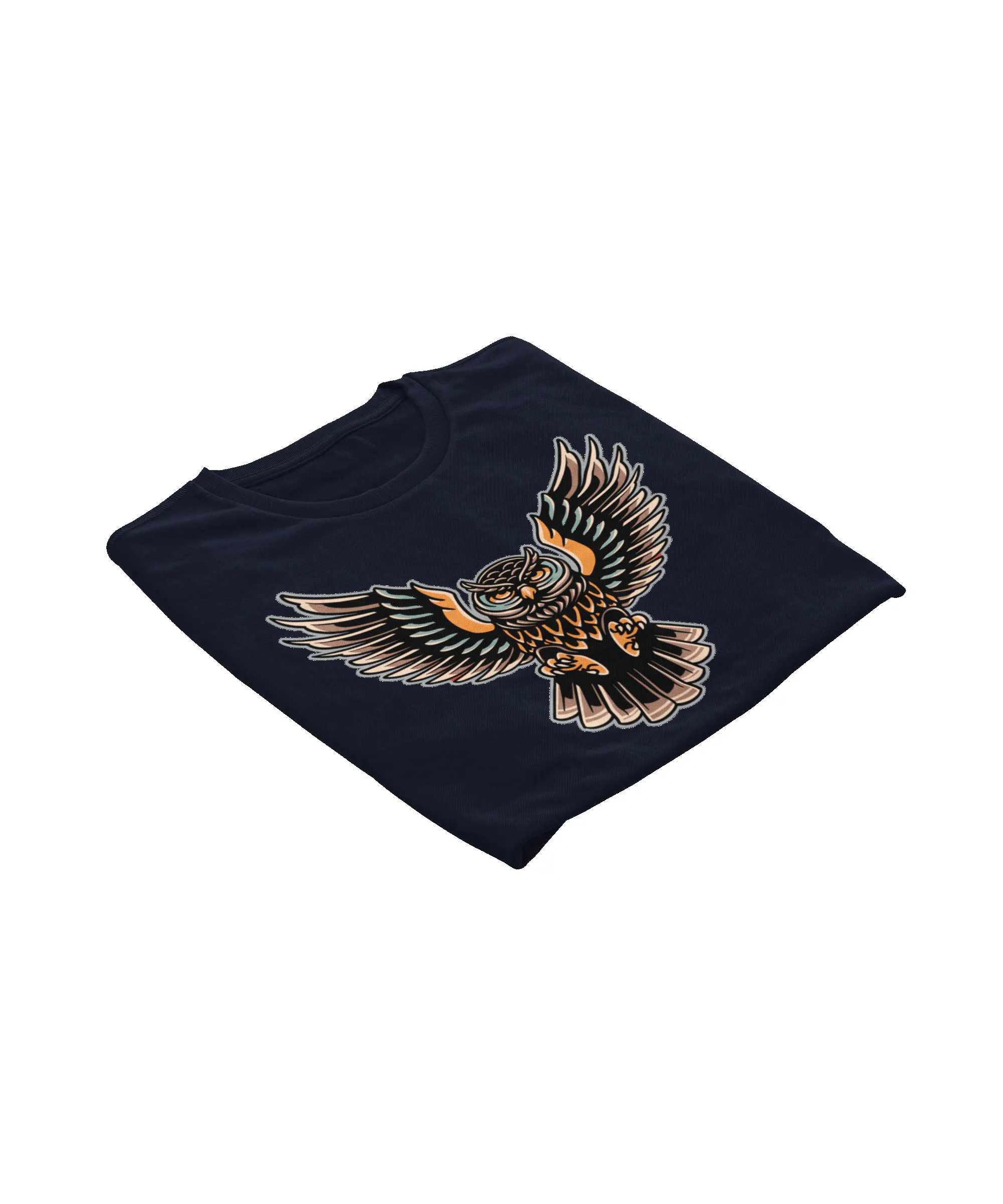 Owl Tattoo Design Adult T-Shirt sold by 8Ball product image thumbnail 5