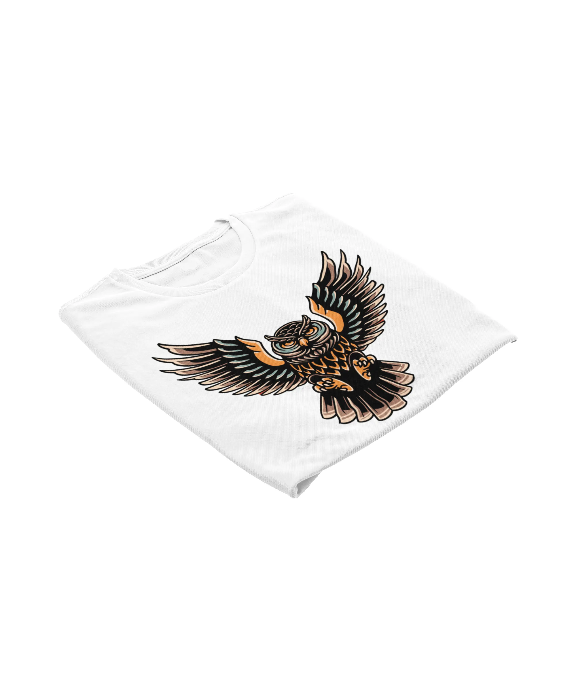 Owl Tattoo Design Adult T-Shirt sold by 8Ball product image thumbnail 4