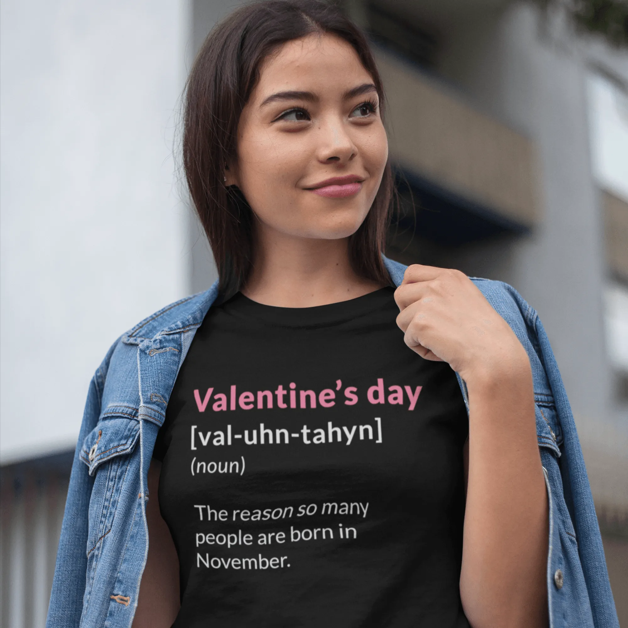 Valentine's Day Definition Born In November Fitted Womens T-Shirt sold by 8Ball product image thumbnail 2