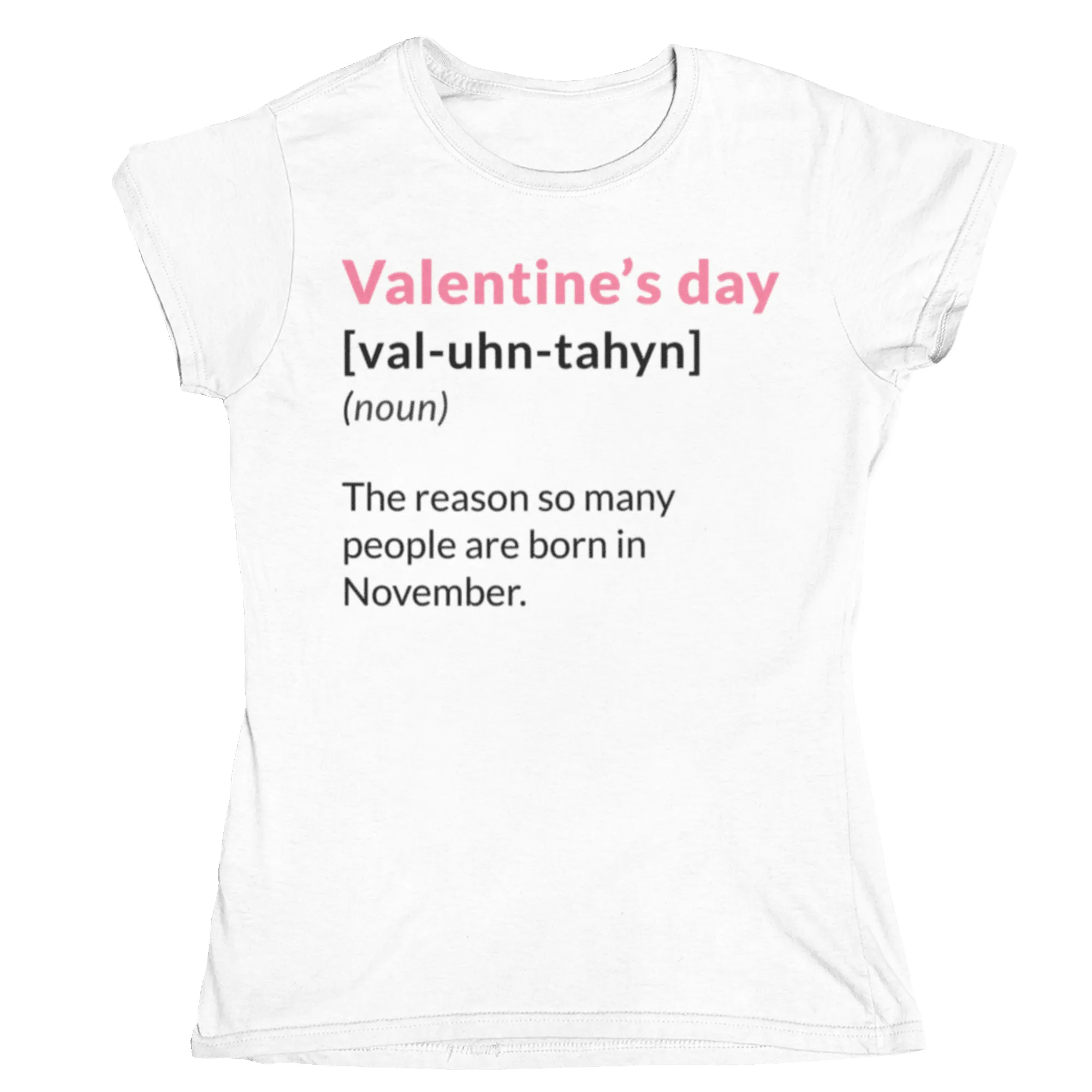 Valentine's Day Definition Born In November Fitted Womens T-Shirt sold by 8Ball product image thumbnail 3