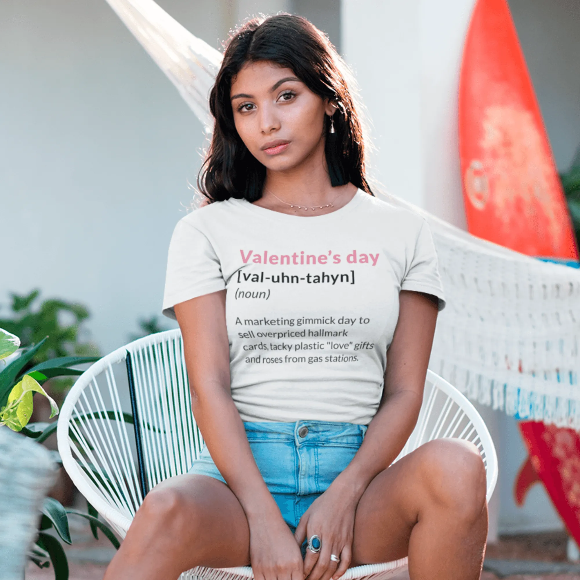 Valentine's Day Definition Marketing Gimmick Womens T-Shirt sold by 8Ball