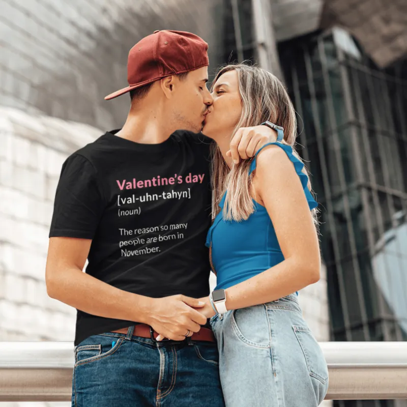 Valentine's Day Definition People Born in November Adult T-Shirt sold by 8Ball
