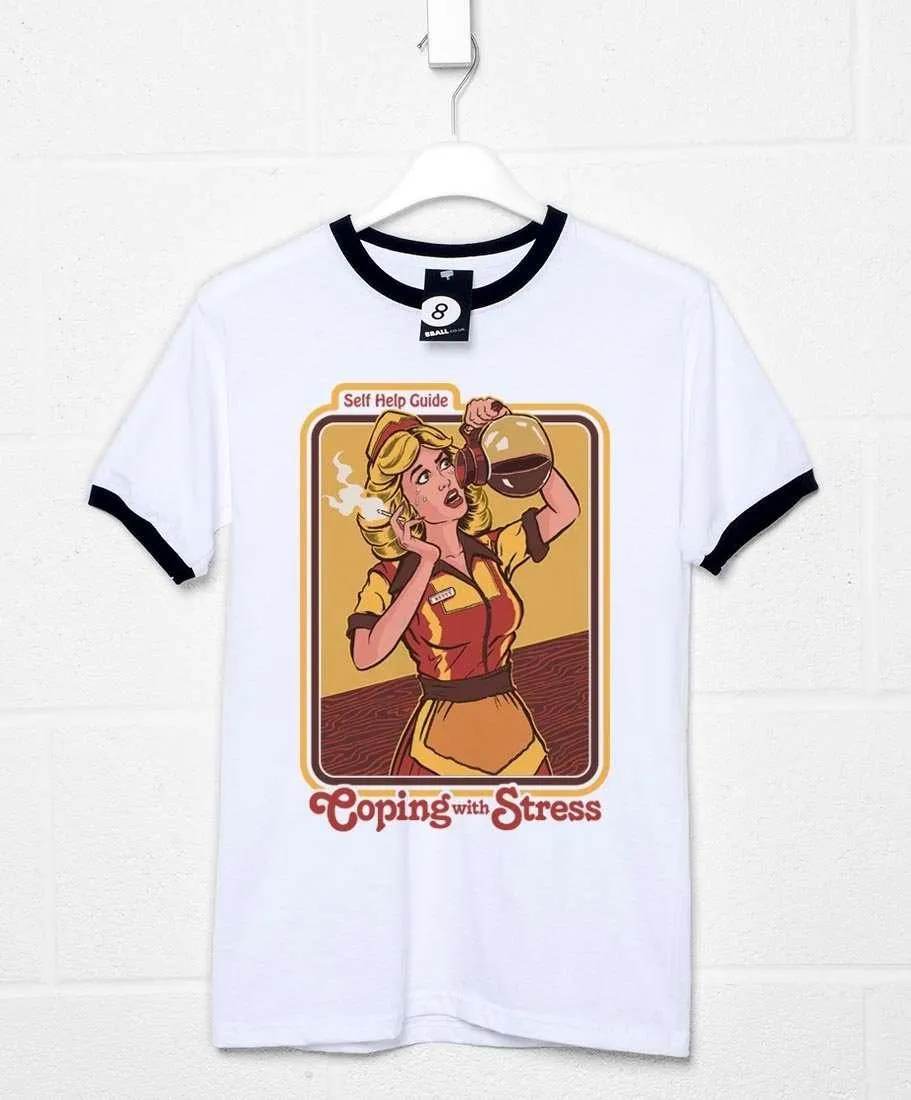 Steven Rhodes Coping With Stress Ringer T-Shirt sold by 8Ball