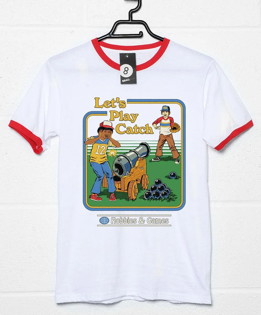 Steven Rhodes Let's Play Catch Ringer T-Shirt sold by 8Ball