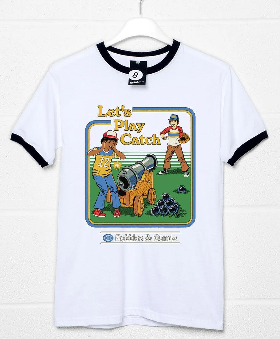 Steven Rhodes Let's Play Catch Ringer T-Shirt sold by 8Ball product image thumbnail 2