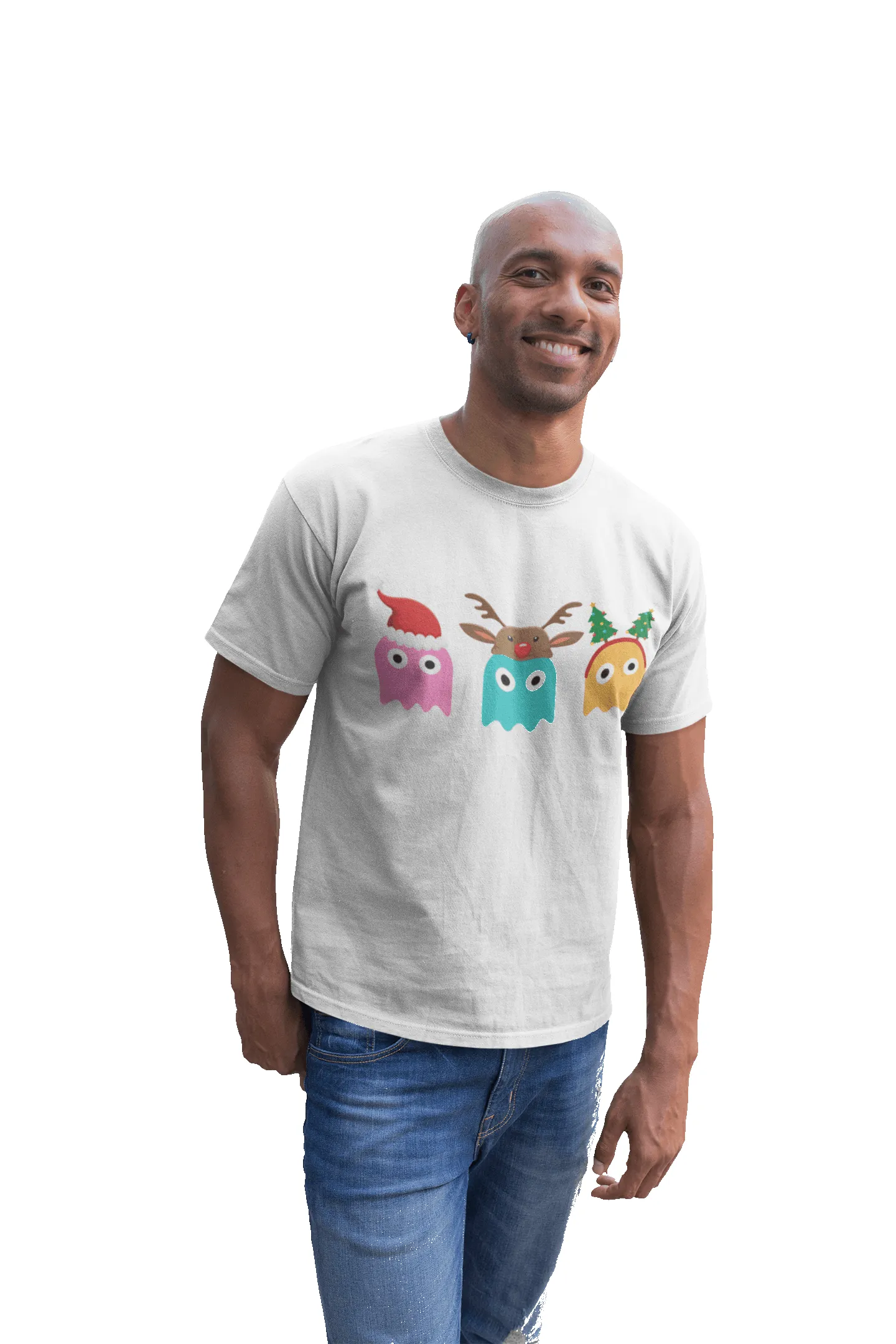 Unisex Adult Christmas Ghost Munching For Men and Women T-Shirt sold by 8Ball product image thumbnail 3