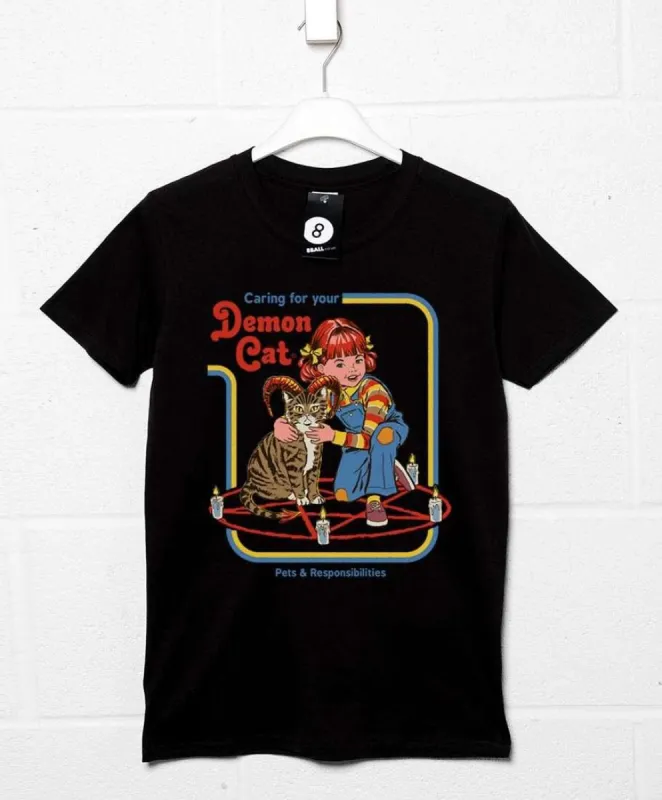 Steven Rhodes Demon Cat T-Shirt sold by 8Ball