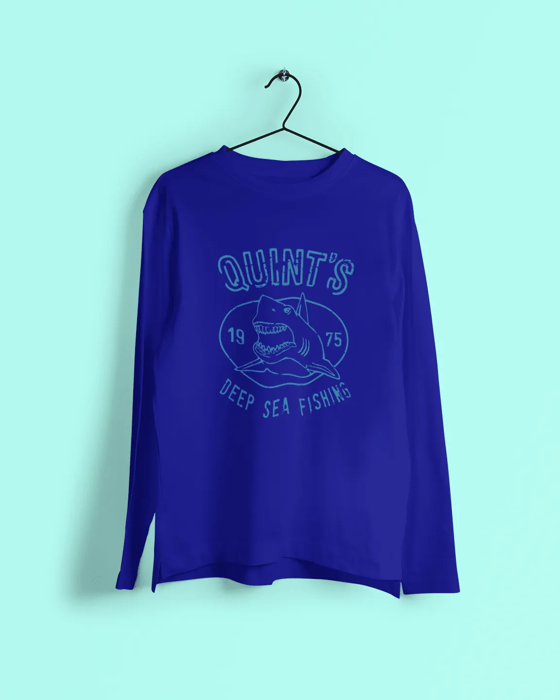 Quints Deep Sea Fishing Shark Long Sleeve T-Shirt sold by 8Ball product image thumbnail 3