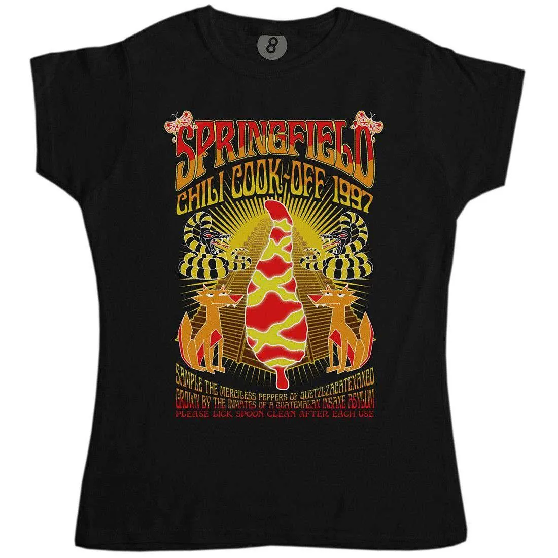 Springfield Chili Cook Off T-Shirt for Women sold by 8Ball