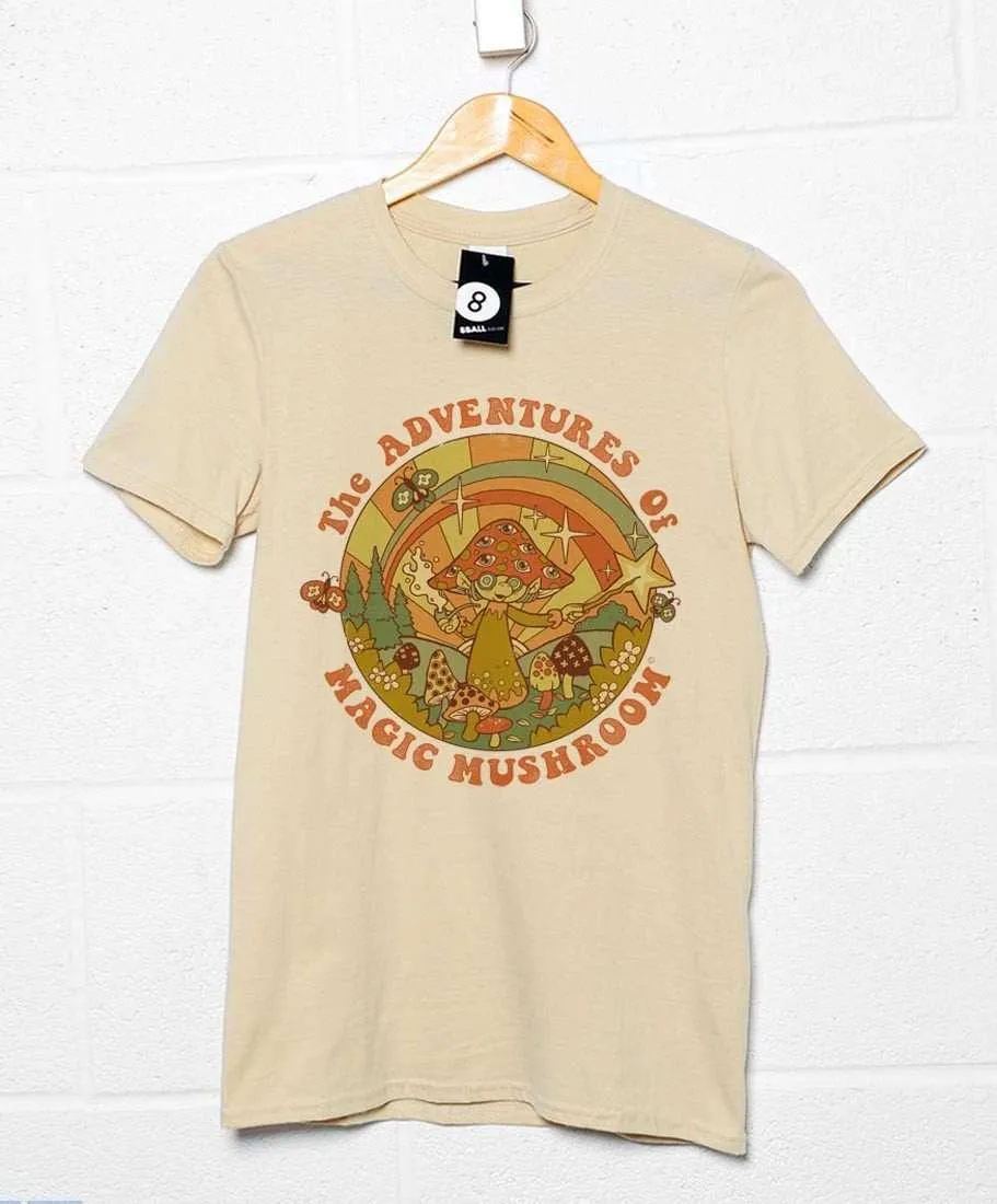 Steven Rhodes The Adventures of Magic Mushroom T-Shirt sold by 8Ball