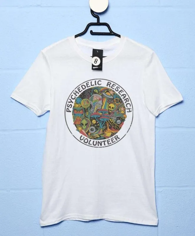 Steven Rhodes Psychedelic Research Volunteer T-Shirt sold by 8Ball