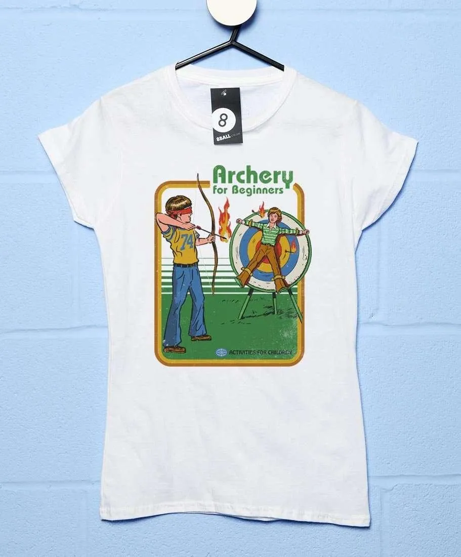 Steven Rhodes Archery for Beginners Womens Fitted T-Shirt sold by 8Ball product image thumbnail 3