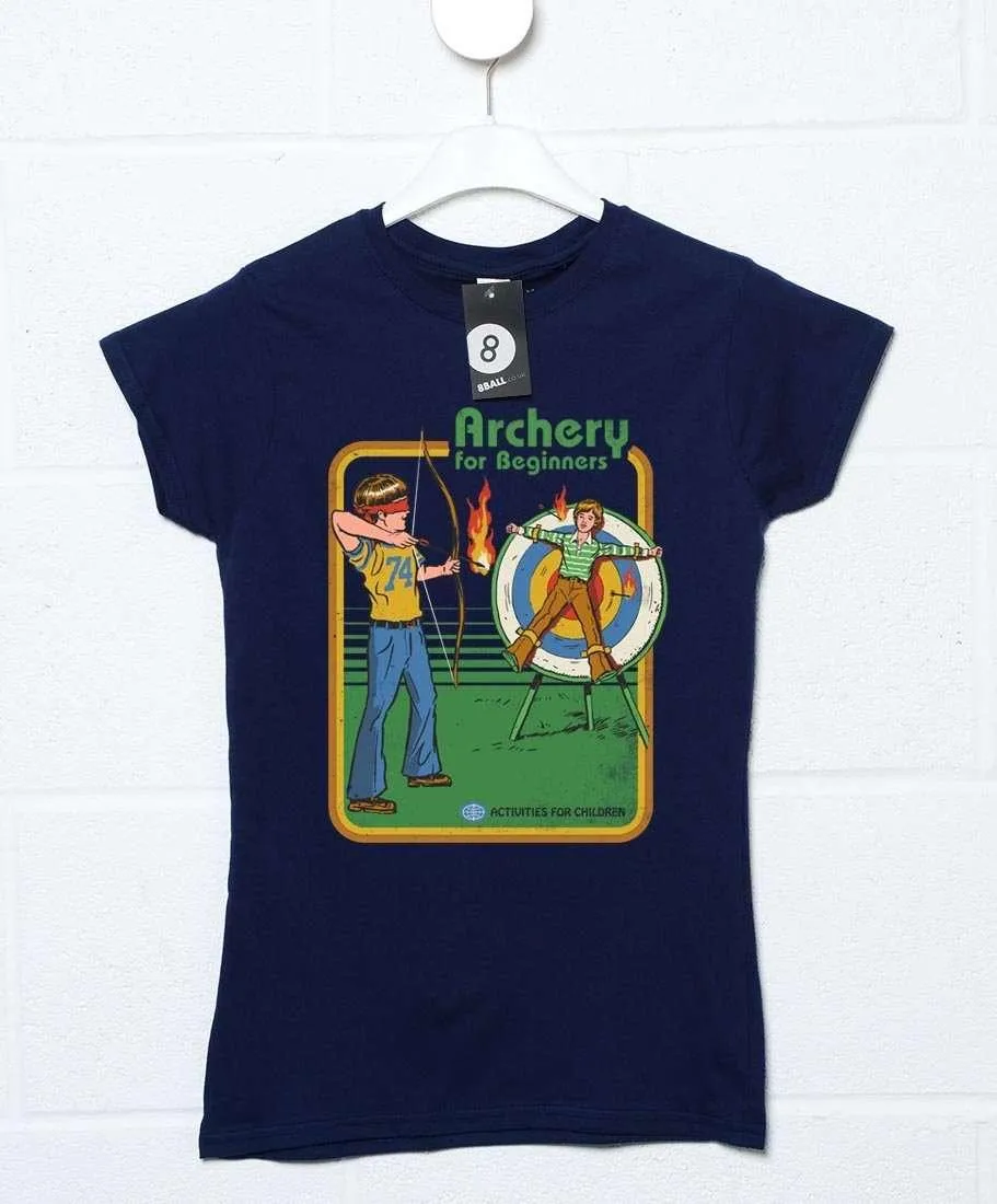 Steven Rhodes Archery for Beginners Womens Fitted T-Shirt sold by 8Ball product image thumbnail 2