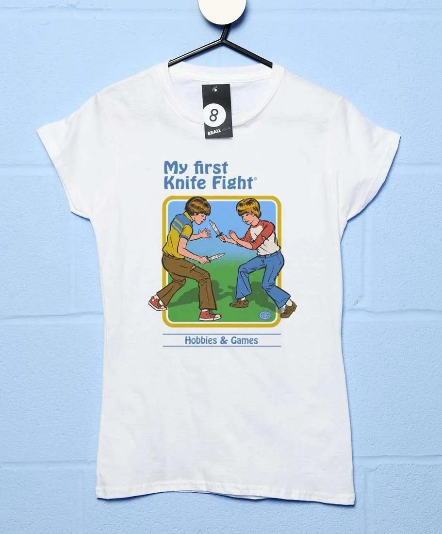 Steven Rhodes My First Knife Fight T-Shirt for Women sold by 8Ball product image thumbnail 3