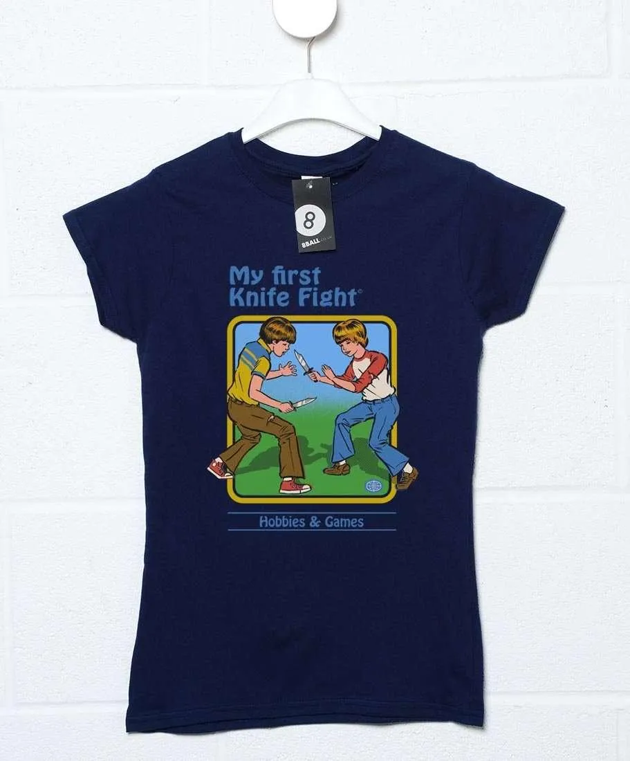 Steven Rhodes My First Knife Fight T-Shirt for Women sold by 8Ball product image thumbnail 2