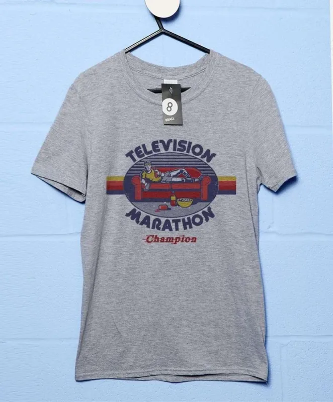 Steven Rhodes Television Marathon Champion T-Shirt sold by 8Ball