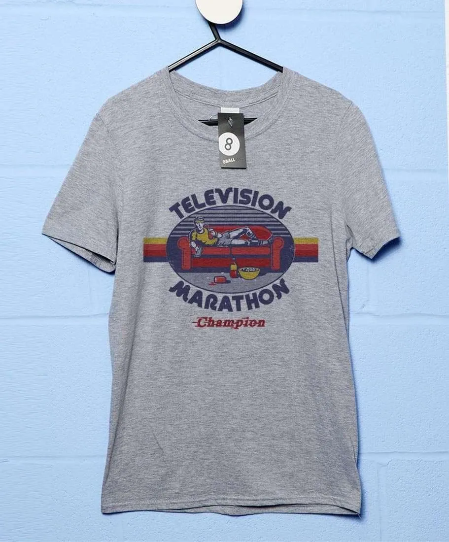 Steven Rhodes Television Marathon Champion T-Shirt sold by 8Ball
