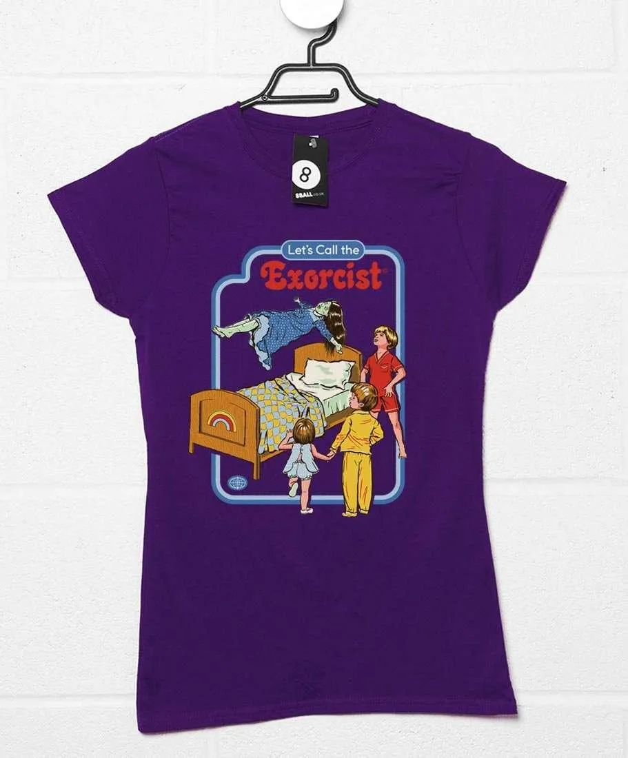 Steven Rhodes Let's Call the Exorcist Fitted Womens T-Shirt sold by 8Ball product image thumbnail 2