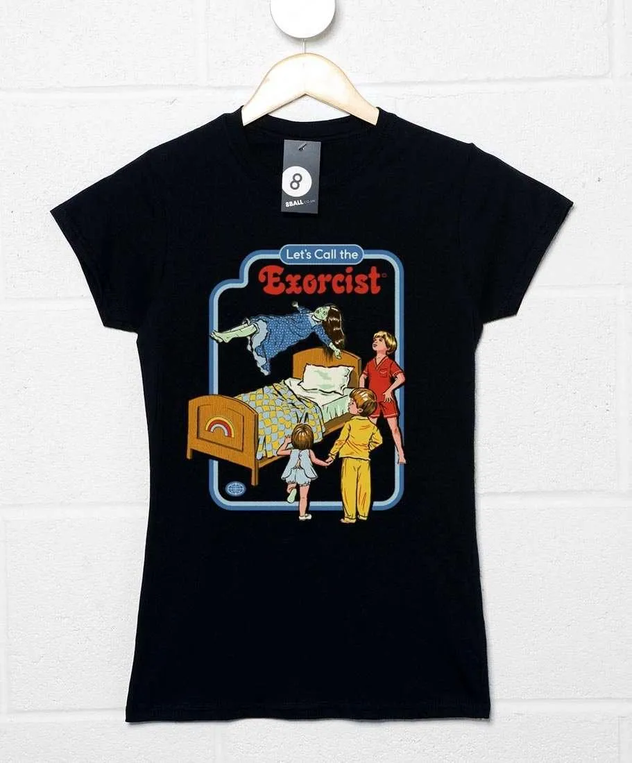 Steven Rhodes Let's Call the Exorcist Fitted Womens T-Shirt sold by 8Ball