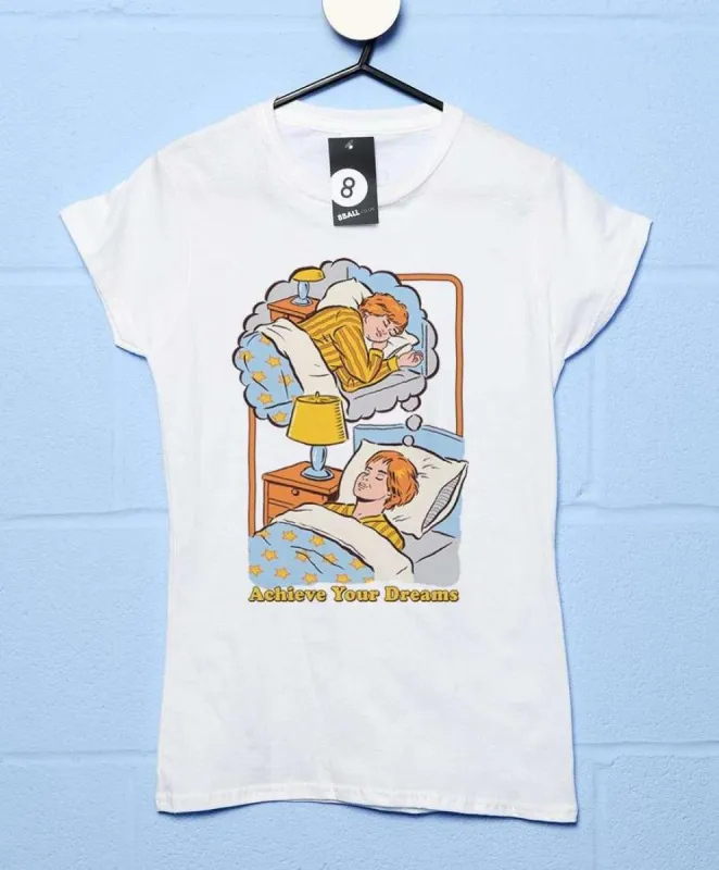 Steven Rhodes Achieve Your Dreams Womens Fitted T-Shirt sold by 8Ball
