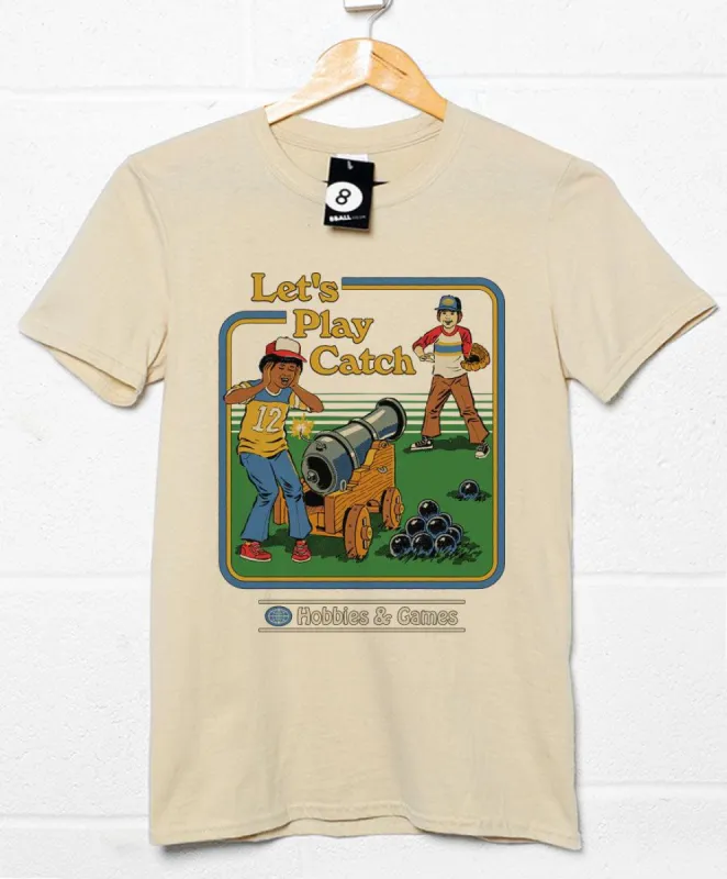 Steven Rhodes Let's Play Catch T-Shirt sold by 8Ball