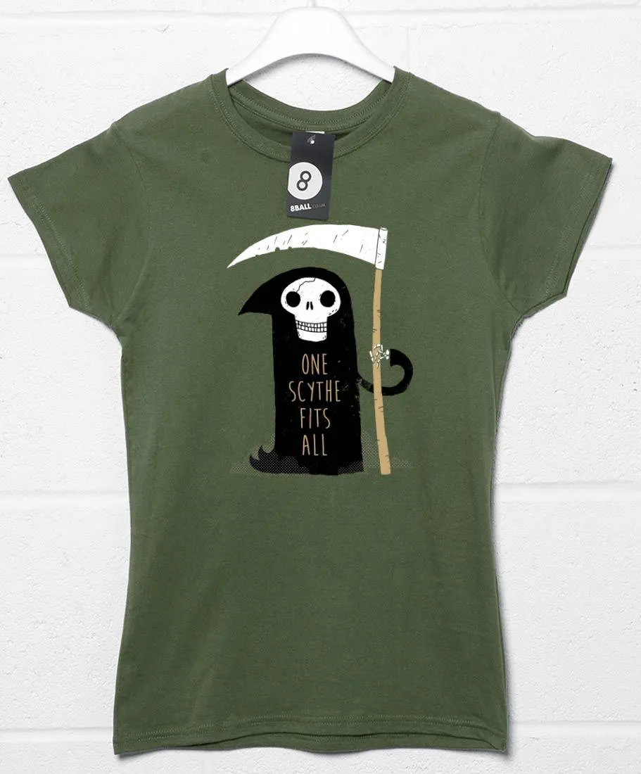 One Scythe Fits All DinoMike Womens T-Shirt sold by 8Ball product image thumbnail 3