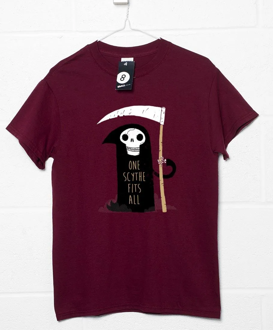 One Scythe Fits All DinoMike T-Shirt sold by 8Ball