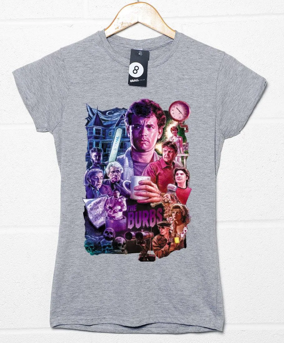The 'Burbs Montage Womens Style T-Shirt sold by 8Ball product image thumbnail 2