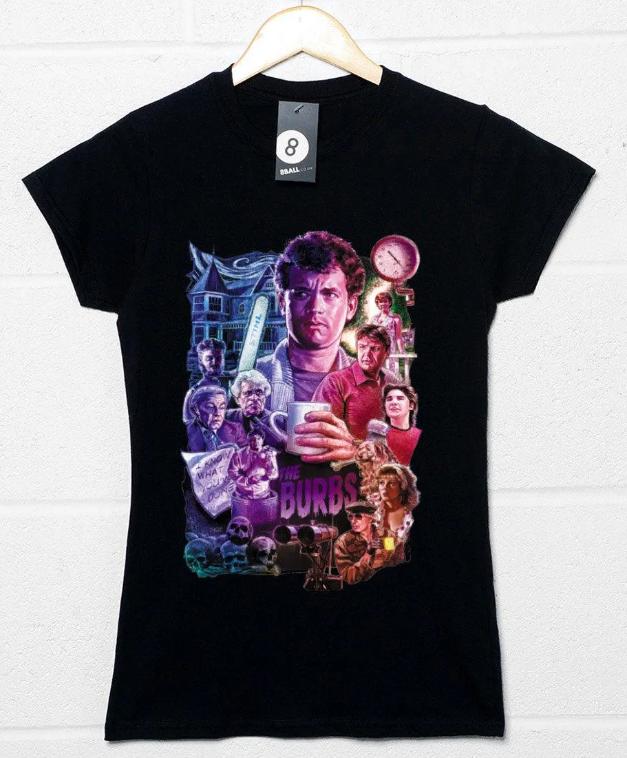 The 'Burbs Montage Womens Style T-Shirt sold by 8Ball product image thumbnail 3