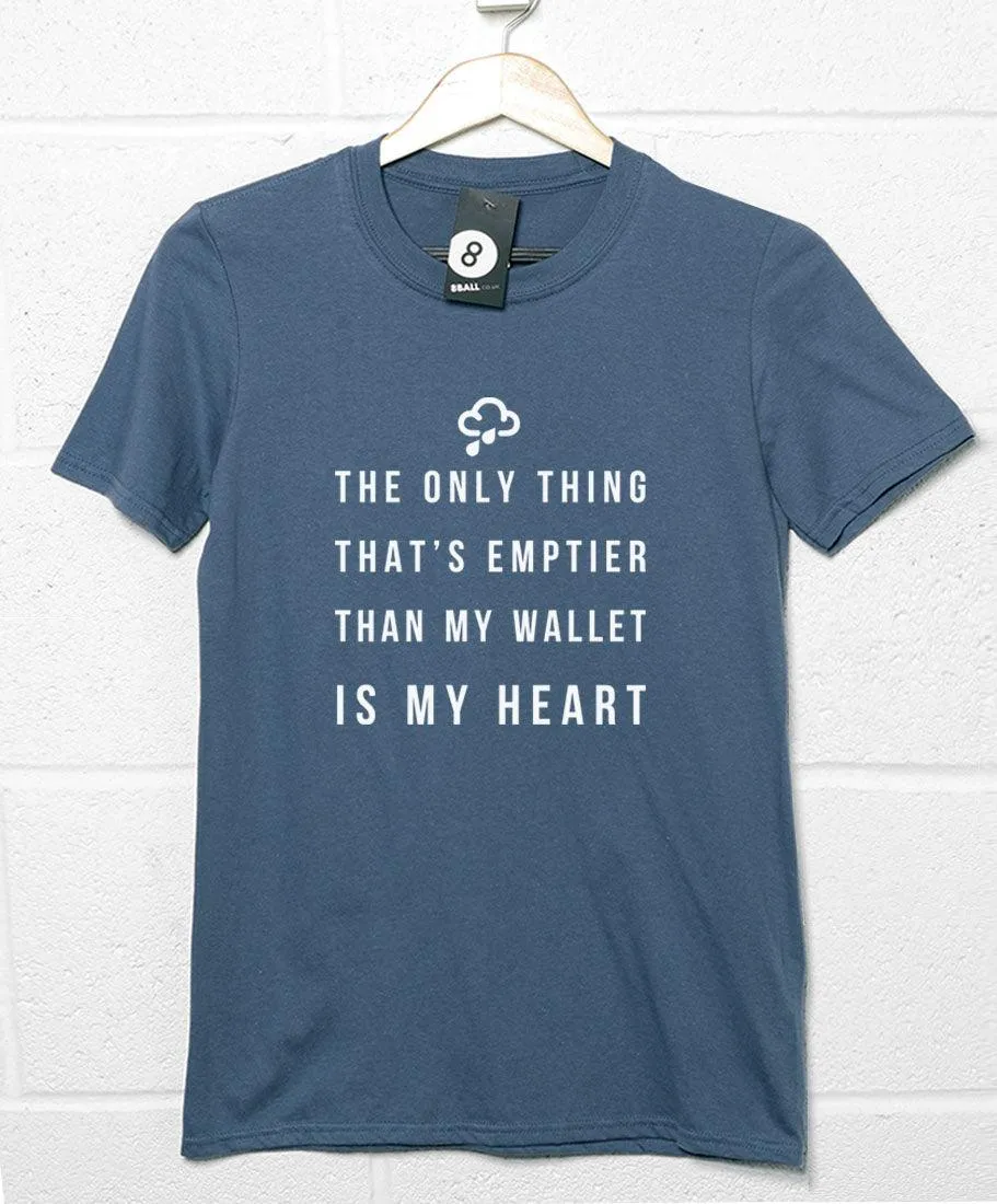 Empty Wallet Empty Heart T-Shirt sold by 8Ball product image thumbnail 3