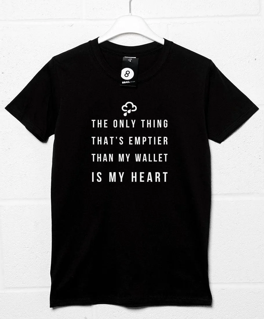 Empty Wallet Empty Heart T-Shirt sold by 8Ball product image thumbnail 2