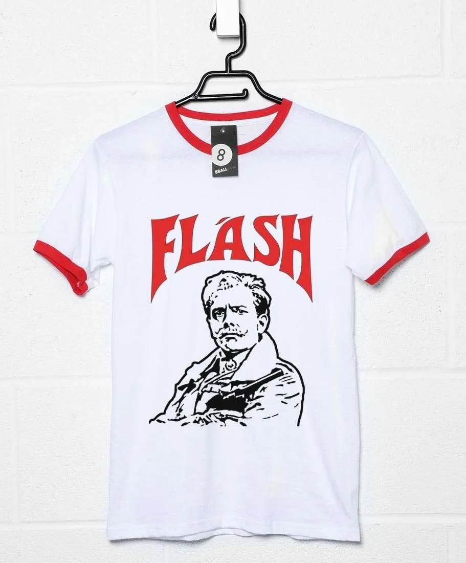 Lord Flashheart Flash Spoof Ringer T-Shirt sold by 8Ball