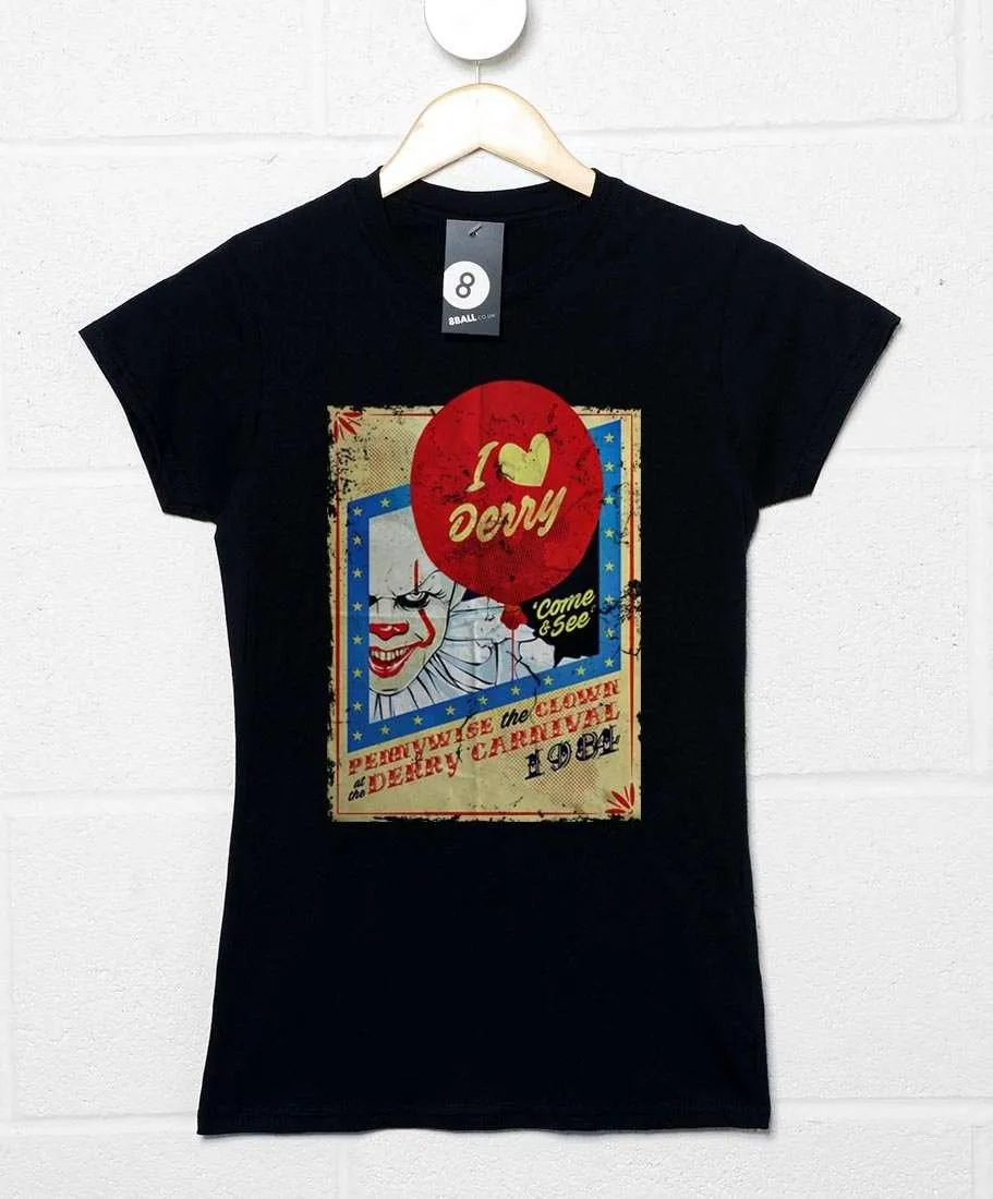 Derry Carnival Pennywise Womens Style T-Shirt sold by 8Ball
